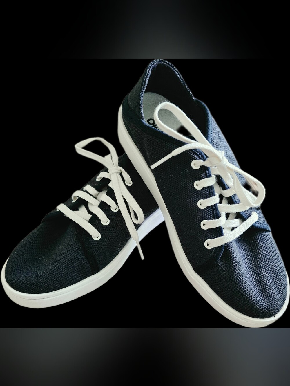 Olukai Women's Classic Low-Top Canvas Sneakers in Black